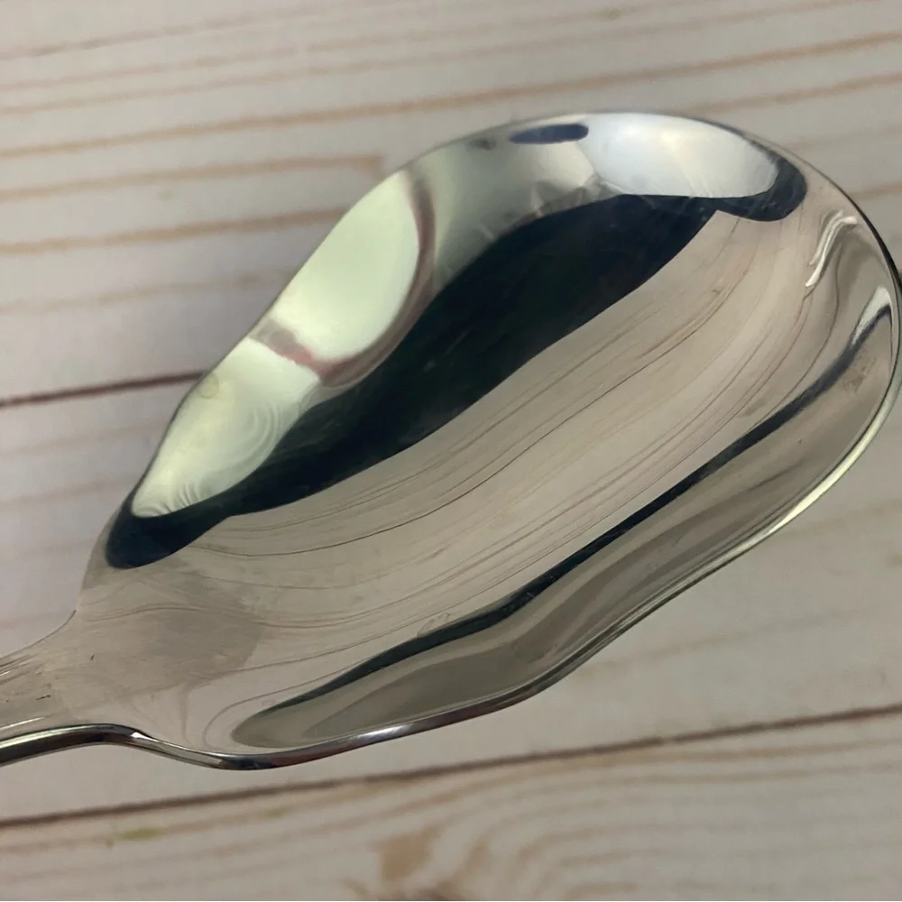 Reed Barton PALLADIAN 2 Pc Salad Serving Set Fork and Spoon Glossy Stainless